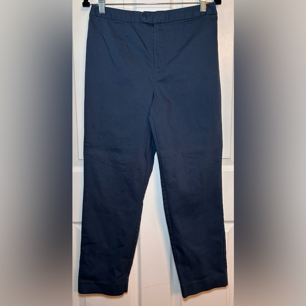 Worthington Women’s High- Rise Slim Fit Cropped Pants- Navy/ Size 10
